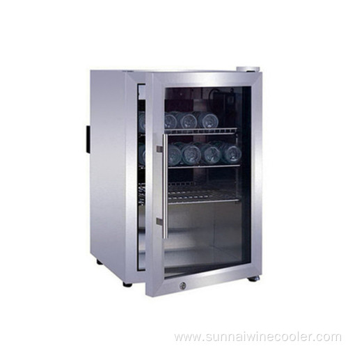 66L Wholeasle PriceCompressor Glass Door Beverage Cooler